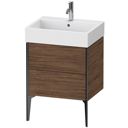 Duravit Xviu Floor Standing Vanity Unit Dark Walnut XV45340B221